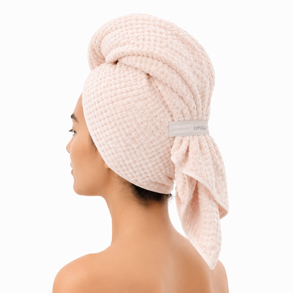 Omalu Hair Wrap – Mikrofaser Handtuchturban für schnelles & schonendes Haartrocknen
