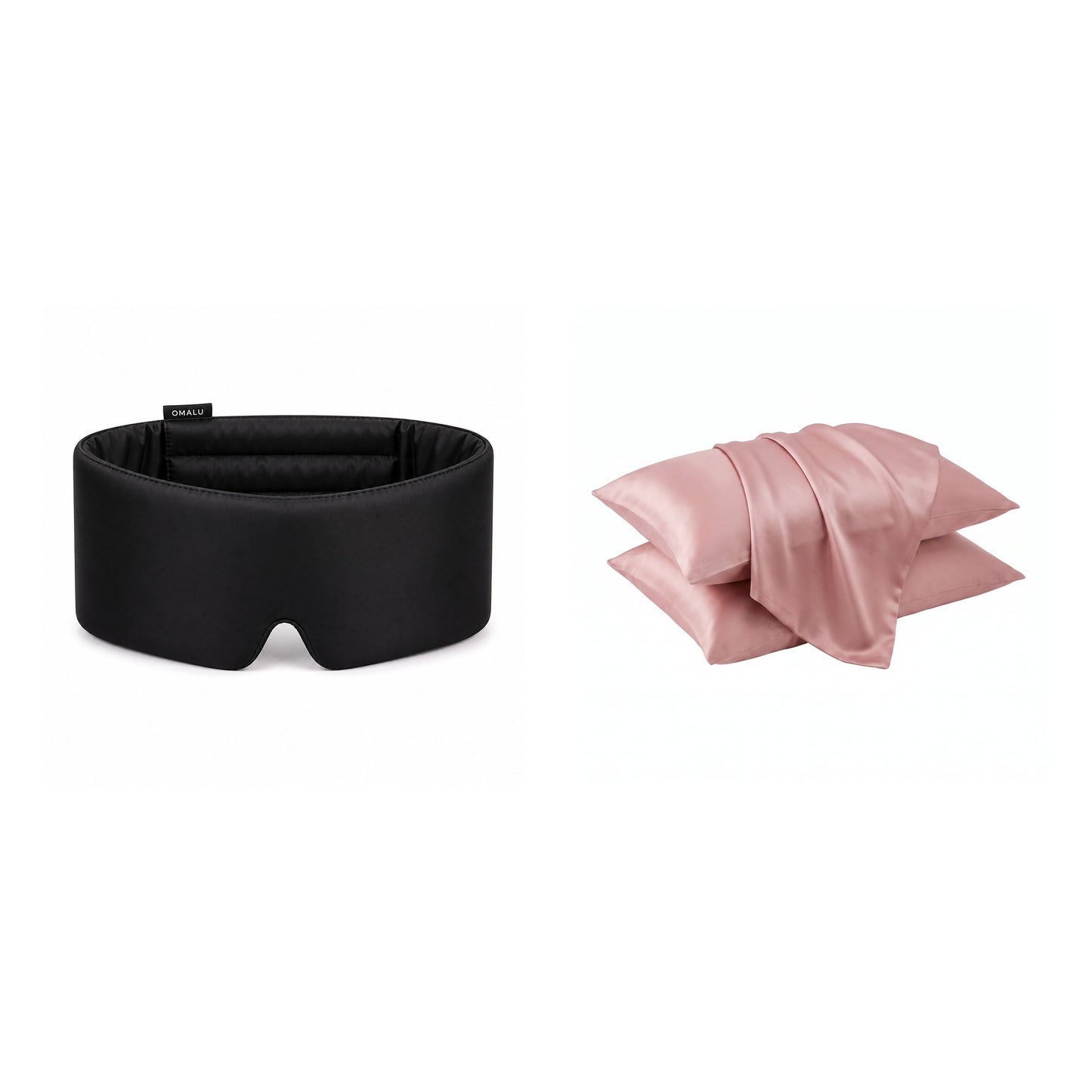 Bundle: Seiden-Schlafmaske + Kissenbezug