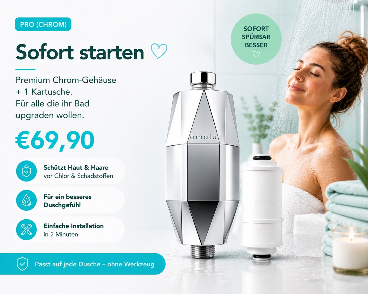 Omalu Duschfilter – Weiß Bundle
