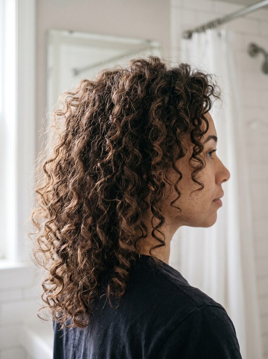 Lockiges Haar – Nachher